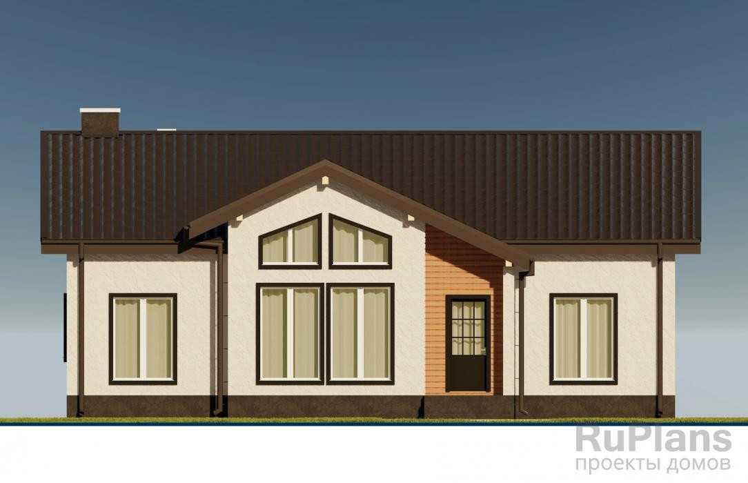 Rg5906 - Одноэтажный дом с тремя спальнями