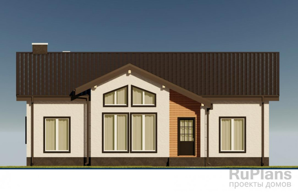 Rg5906 - Одноэтажный дом с тремя спальнями