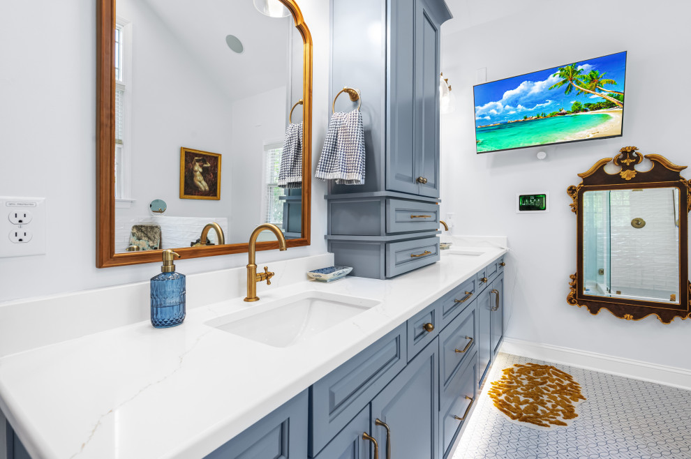 Blue Cary Bathroom