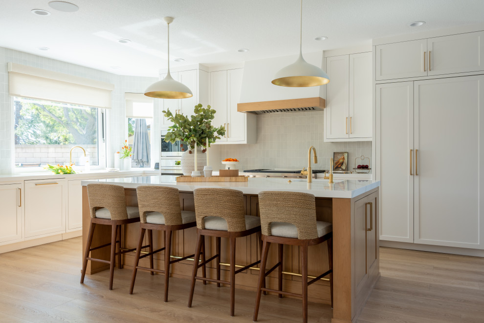 Inspiration for a transitional kitchen remodel in Orange County