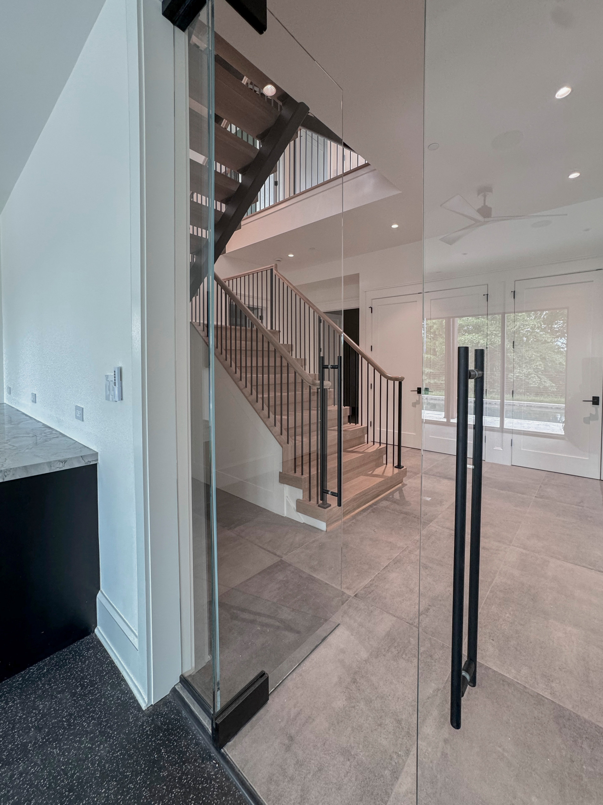 122_Modern Steel & Wood Floating Staircase, Arlington VA 22207