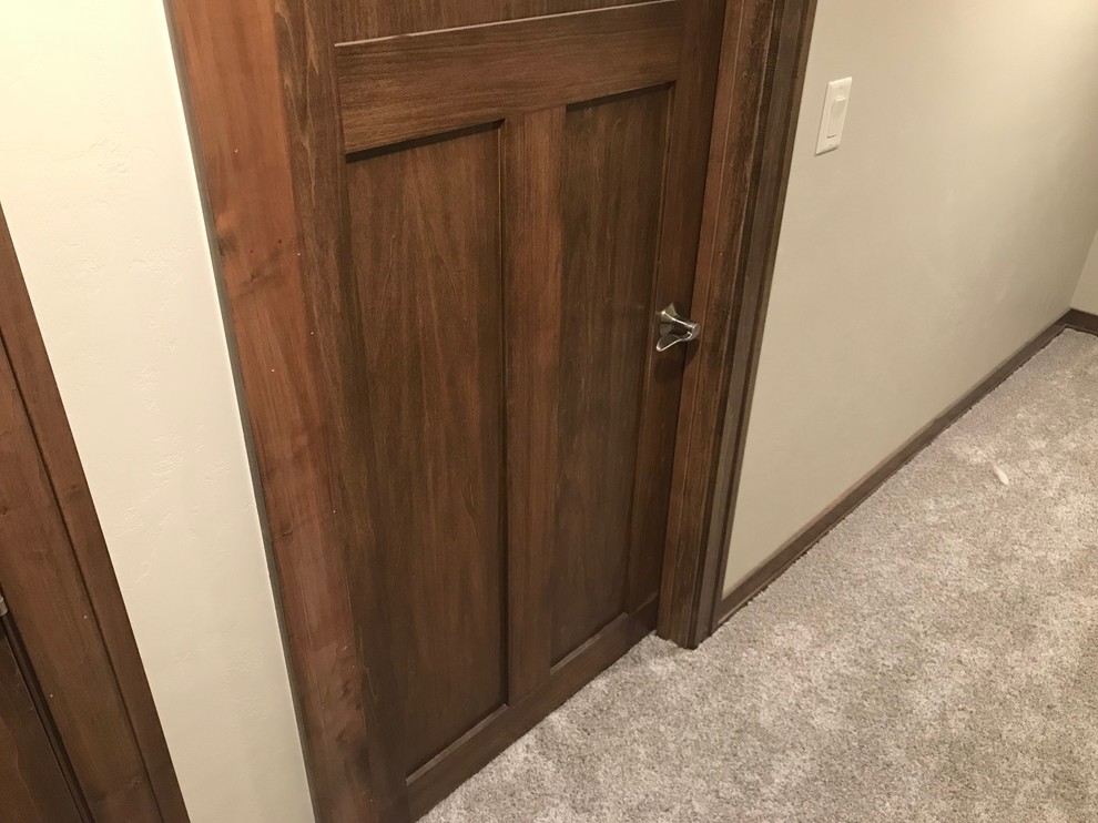 Door knob height for short doors 75”