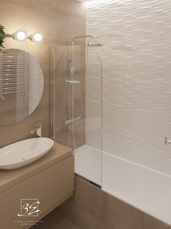 Двухкомнатная квартира-студия 45 кв.м в ЖК "SCANDIS" в современном стиле