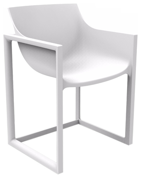 Vondom Wall Street Outdoor/Indoor Dining Chair, White