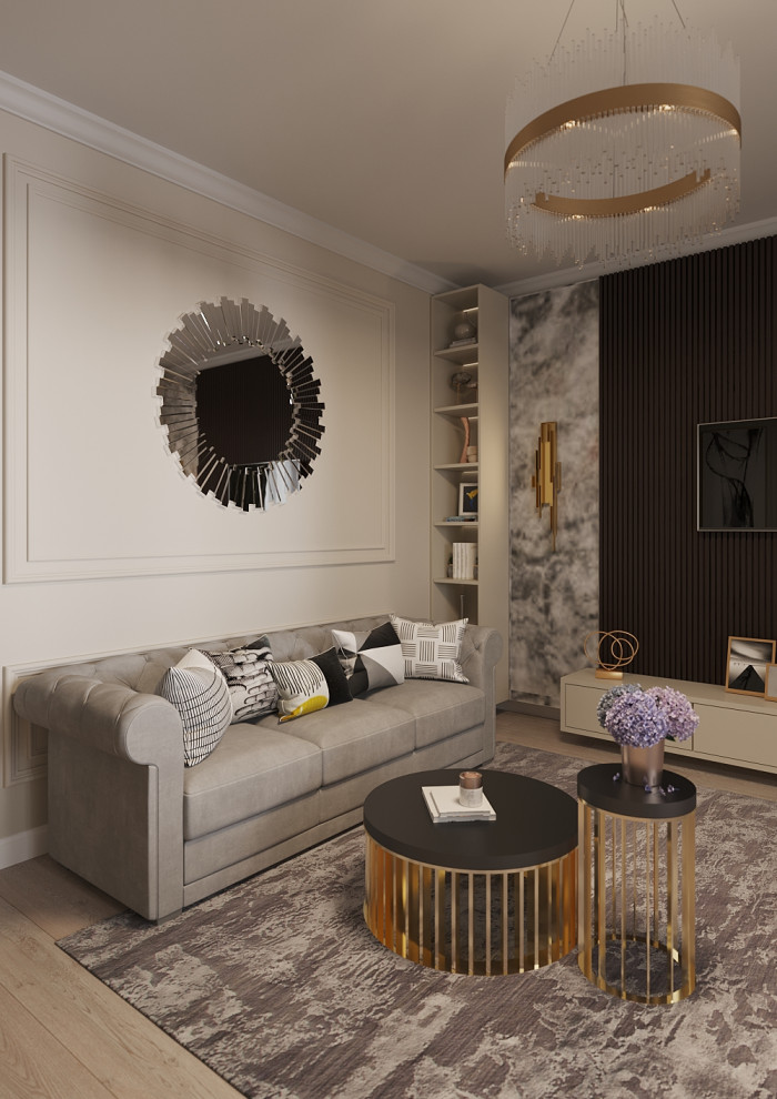 Гостиная в стиле неоклассика