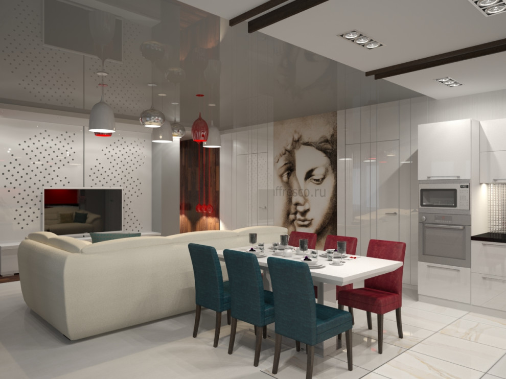 гостиная-кухня