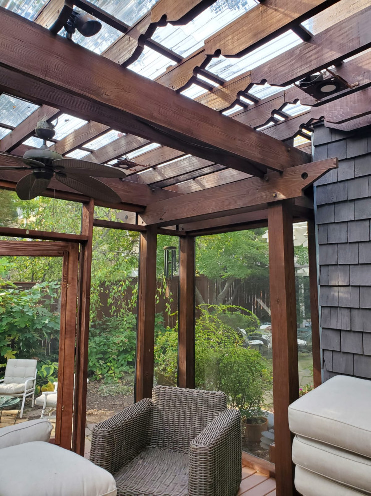 Screened in pergola in NW, DC Traditional Patio DC Metro by