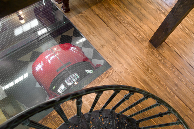 Glass Floor contemporain-abri