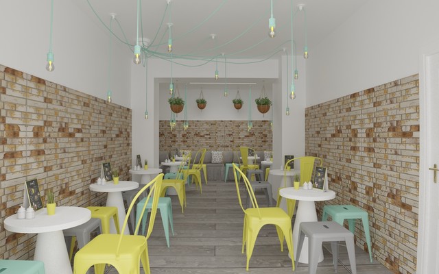 ComidaY Cafe modern-interior-elevation