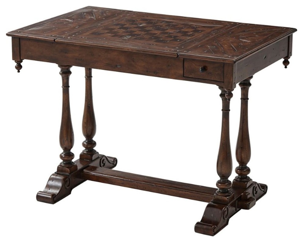 Theodore Alexander Castle Bromwich Country Cottage Game Table Traditional Game Tables by