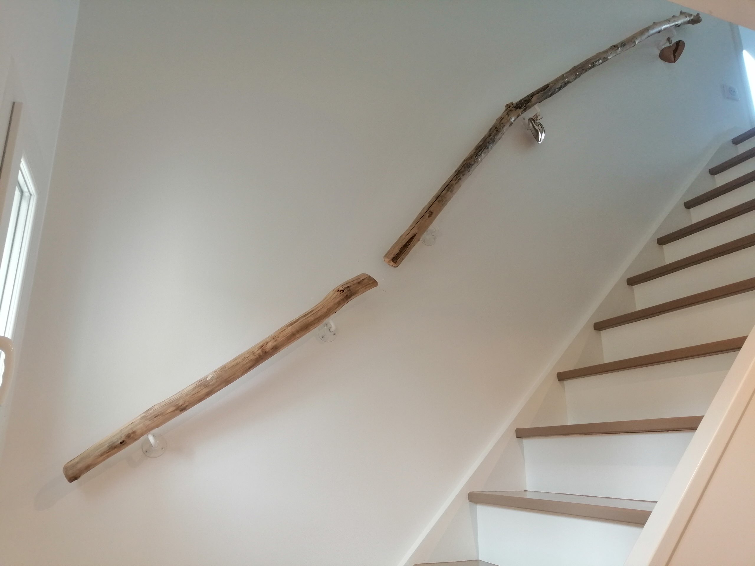 Rampe d'escalier - bois flotté