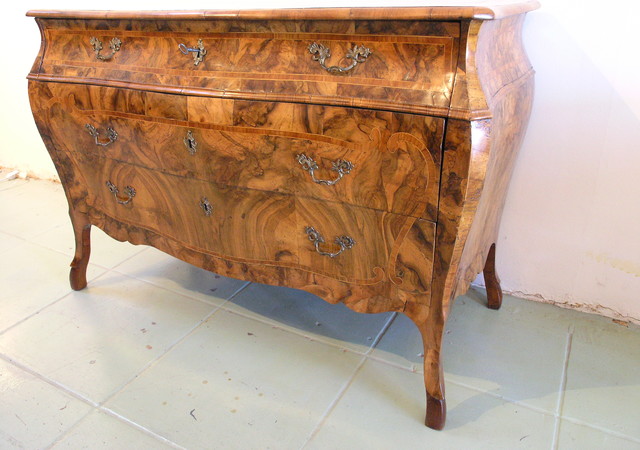 18th century German Baroque commode restoration