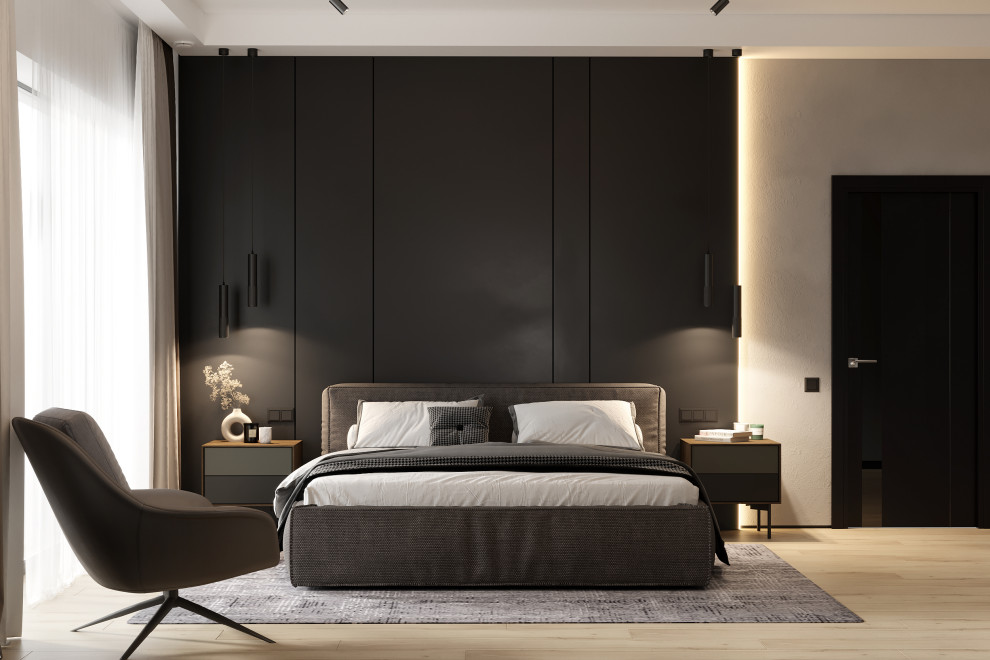 Проект спальни в загородном доме.