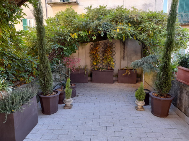 The italian style mediterranean-terrace