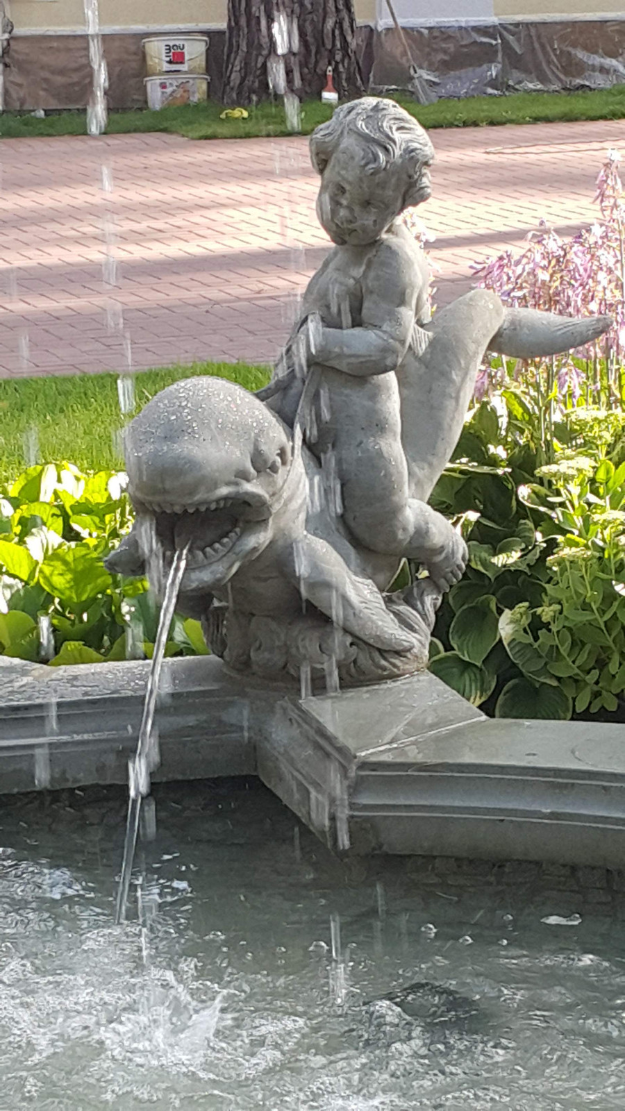 Реставрация фонтана в Горках