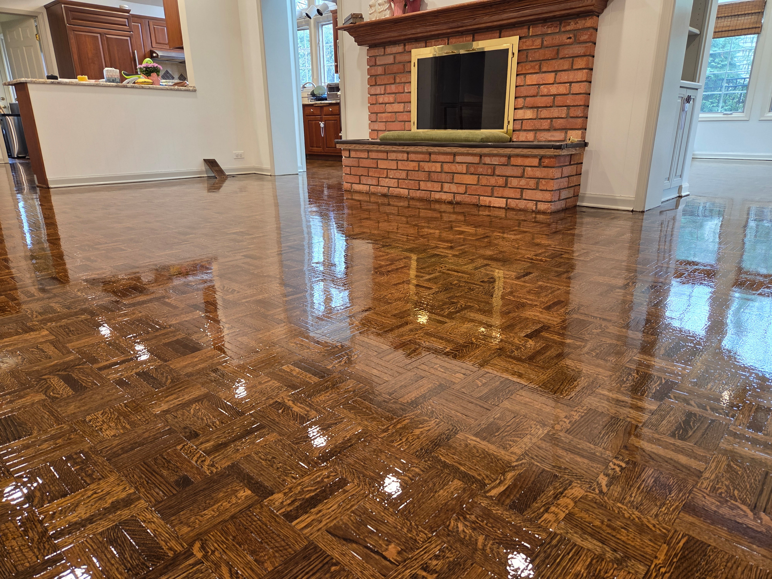 Parquet flooring restoration