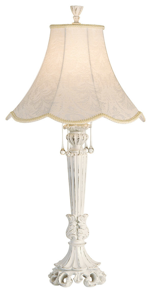 white distressed lamps