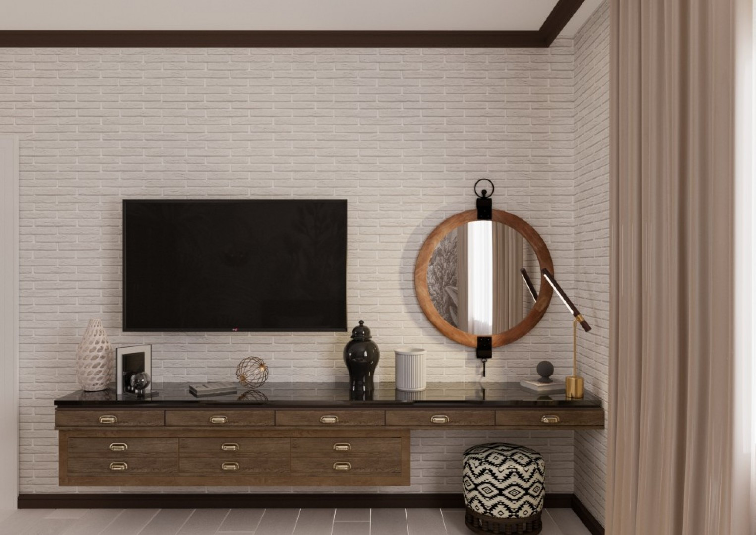 Спальня в тропическом стиле