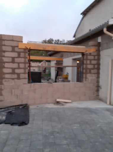 Projet en court :Extension et pergola