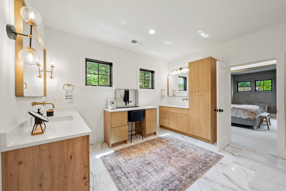 Inspiration for a transitional bathroom remodel in DC Metro