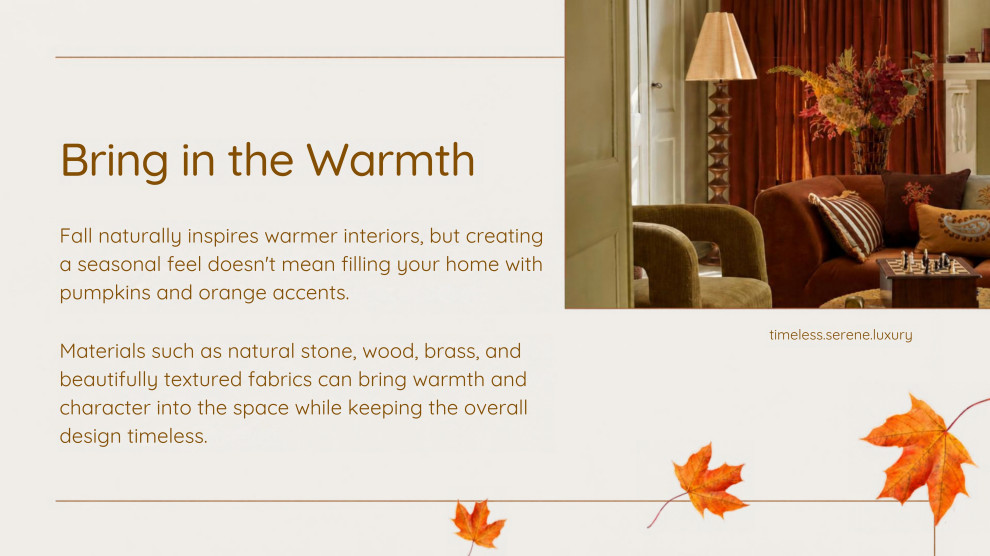 Bring in the Warmth