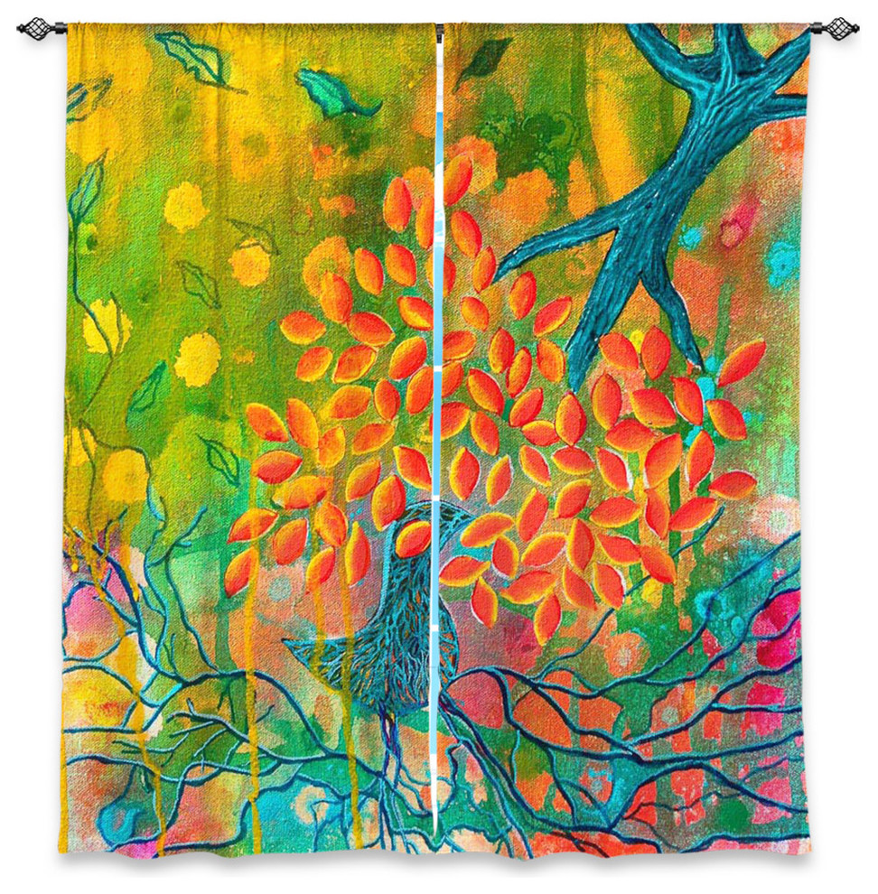 Everything is Rooted in Love Window Curtains, 80"x82", Lined