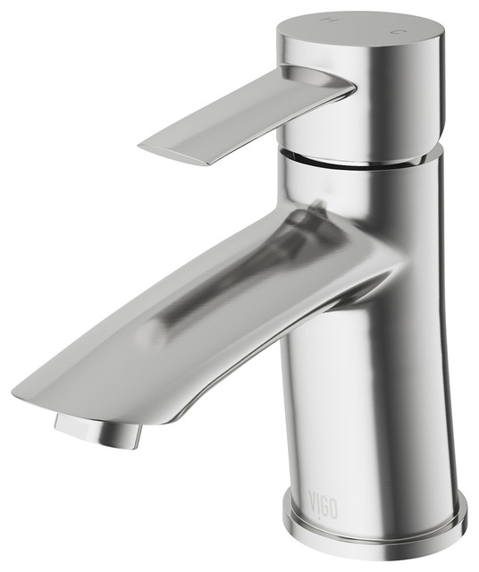 Vigo Bova Bathroom Single Hole Faucet Pvd Brushed Nickel Vigo Bova Bathroom Single Hole Faucet Pvd Brushed Nickel