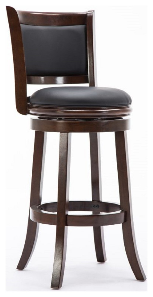 Augusta Bar Height Swivel Stool Transitional Bar Stools And Counter