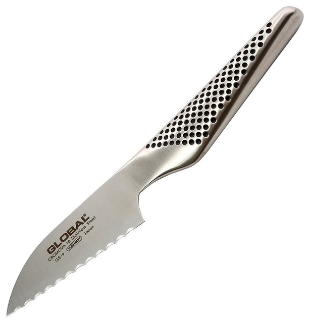 Global Classic Stainless Steel Tomato Knife, 3" Contemporary Specialty Knives by La