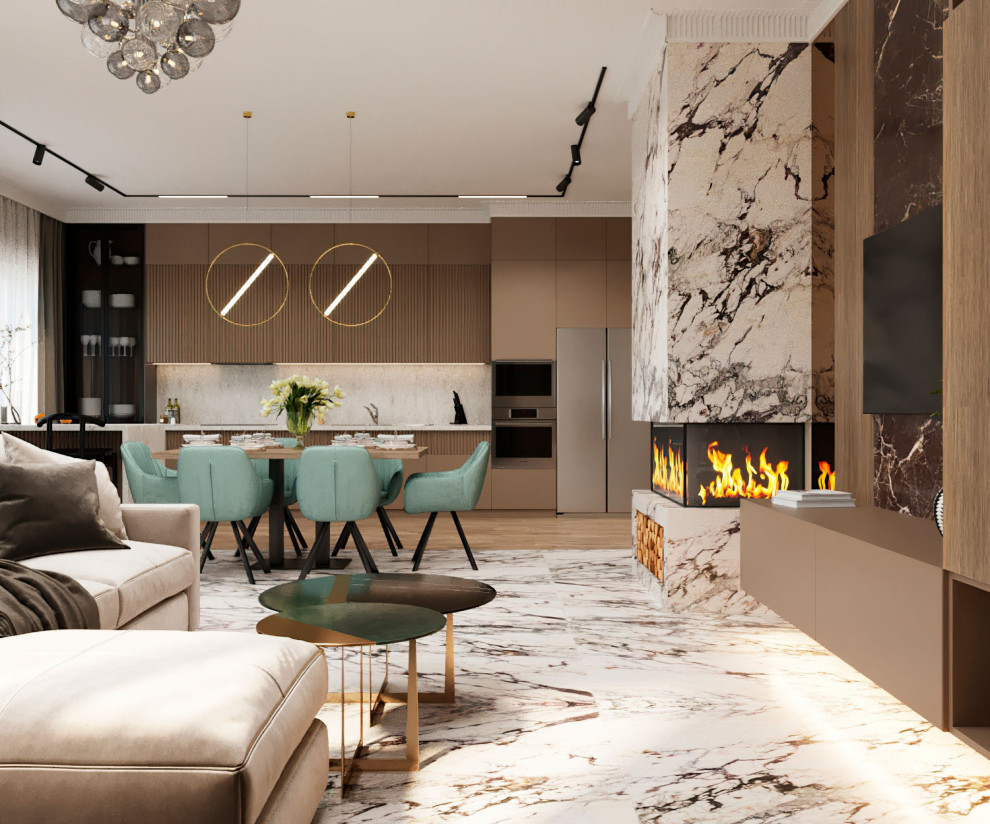 Двухэтажный дом для большой семьи