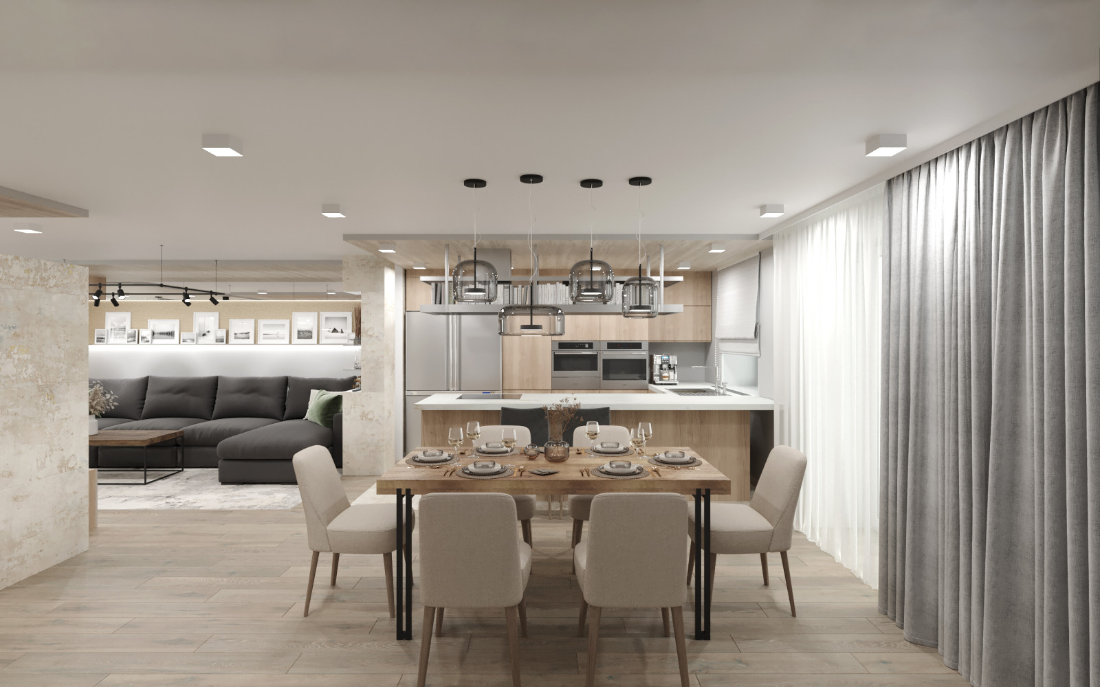 Дизайн квартиры 133 кв.м.