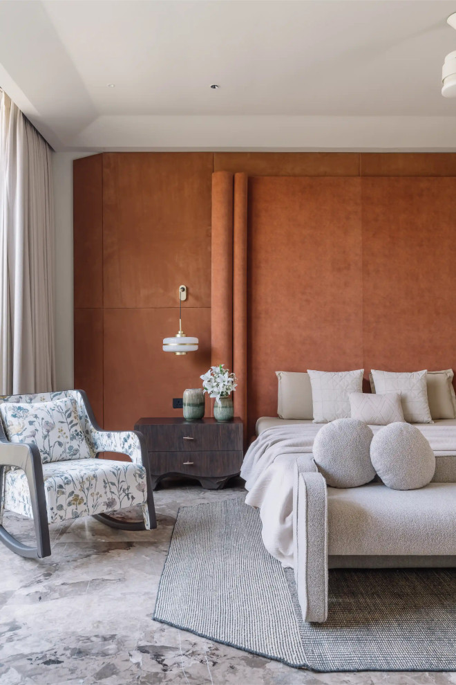Photo of a contemporary bedroom in Ahmedabad.
