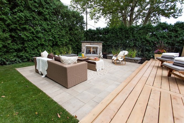 Leave It To Bryan Backyard Deck contemporary-terrace