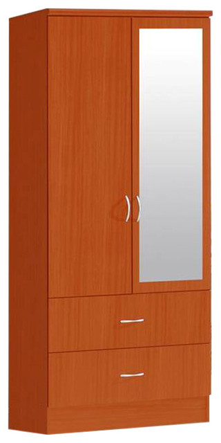 2 Door Wardrobe Transitional Armoires And Wardrobes By