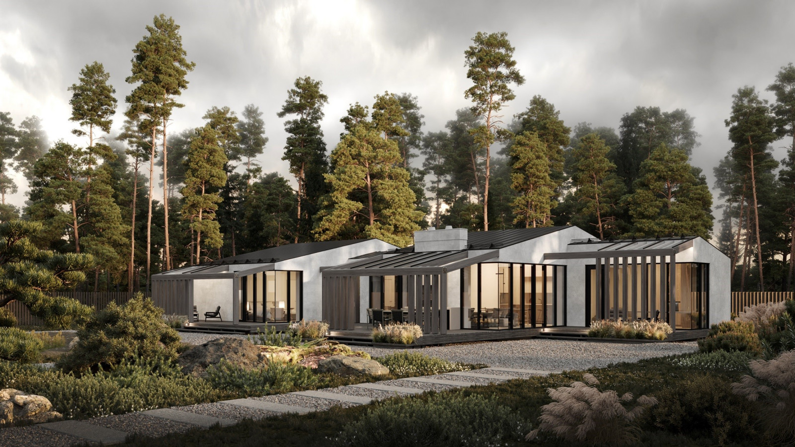 Проект одноэтажного дома в Репино