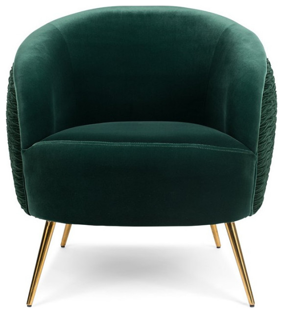 dark green occasional chair