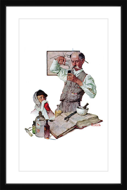 Pharmacist Framed Art Print By Norman Rockwell Pharmacist Framed Art Print By Norman Rockwell