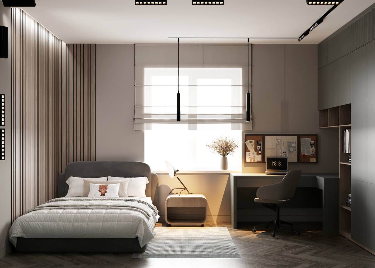 ДИЗАЙН ПРОЕКТ С ОЛИВКОВЫМИ ОТТЕНКАМИ