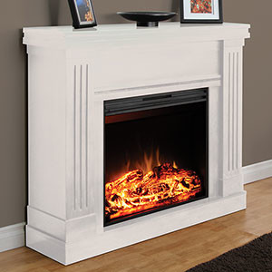 Palmer White Wall Electric Fireplace - MM2830W