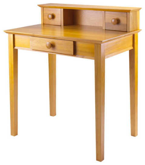 Winsome Wood Studio Writing Desk With Hutch