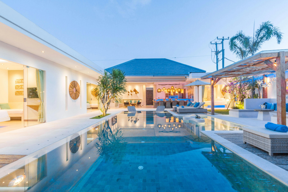 Pool Side Patios & Living Areas