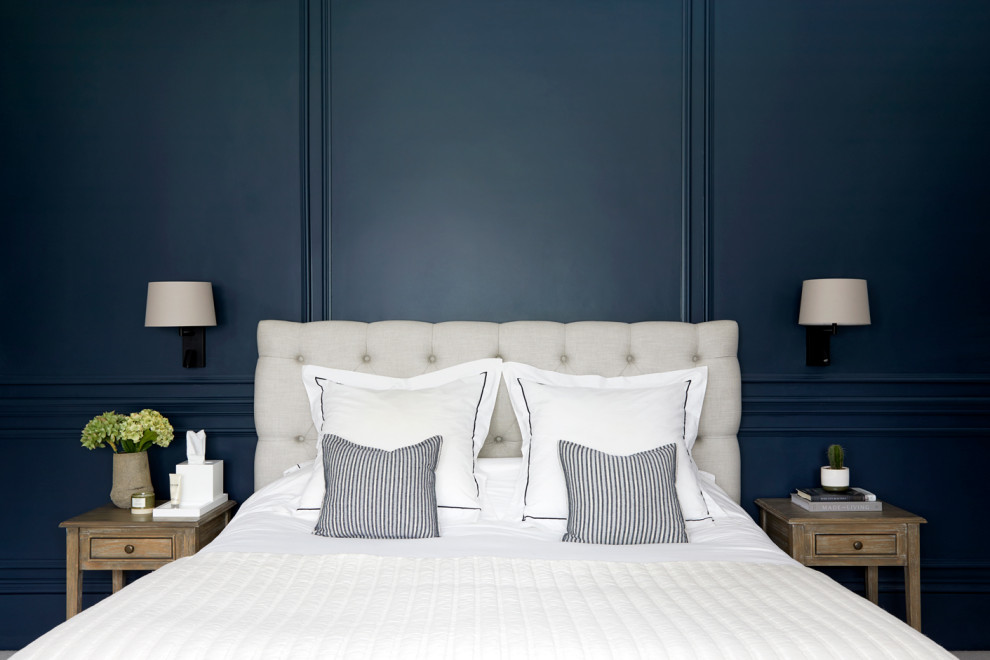 Inspiration for a transitional bedroom remodel in Surrey