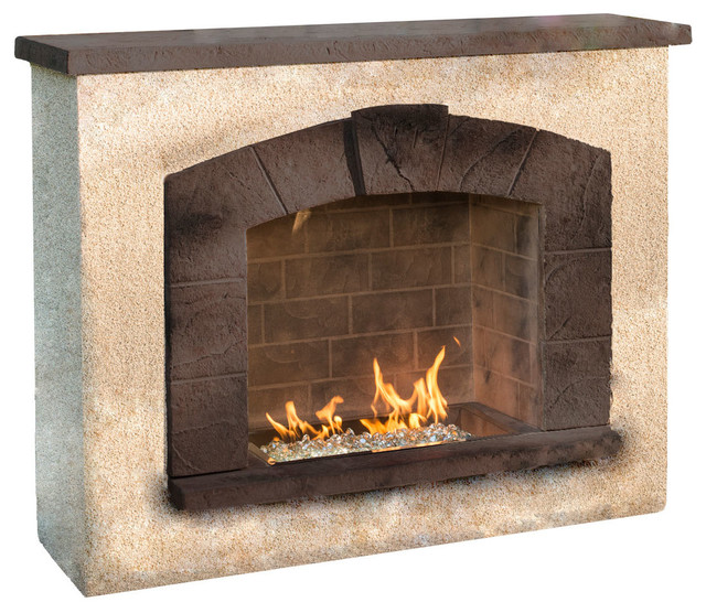 Stonearch Fireplace with Crystal Fire Burner