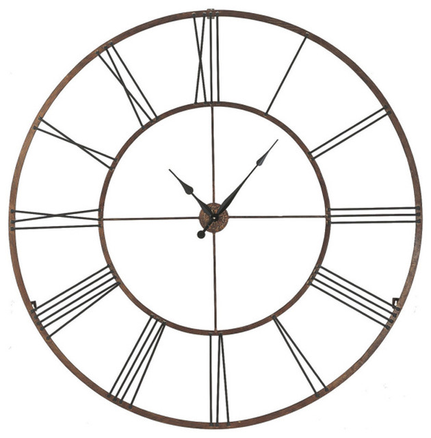 Dynasty Gold Roman Numeral Wall Clock Traditional Wall Clocks