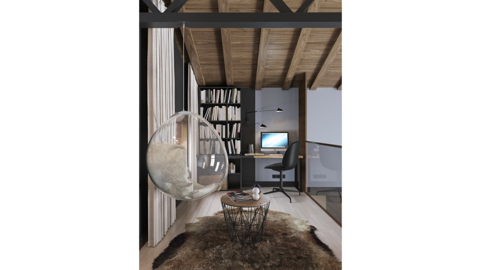 Для дружной семьи. Дизайн-проект интерьера двухэтажного частного дома.