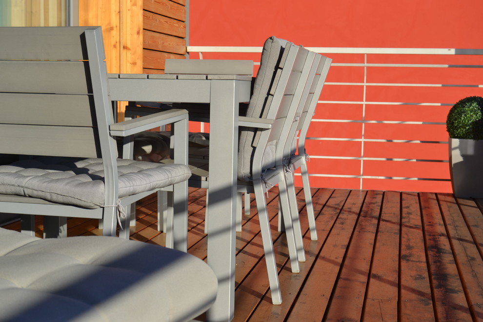 Esempio di una terrazza scandinava di medie dimensioni
