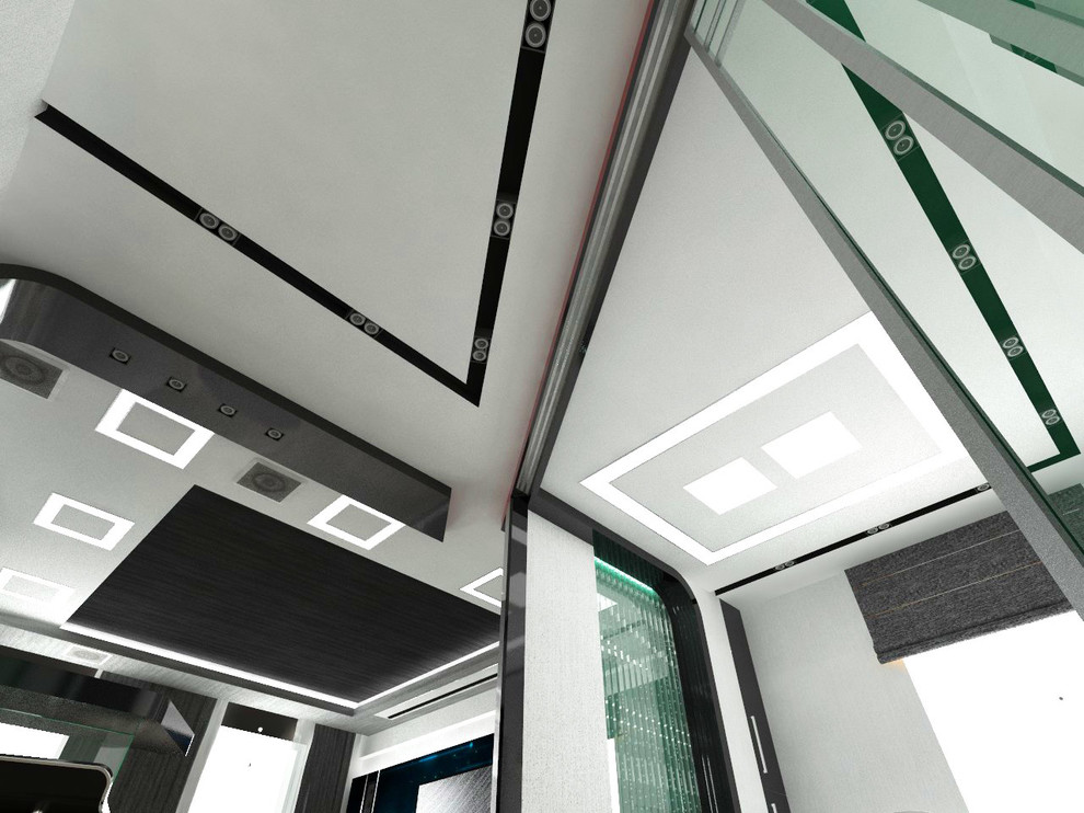 квартира стиль хай тэк + футуризм