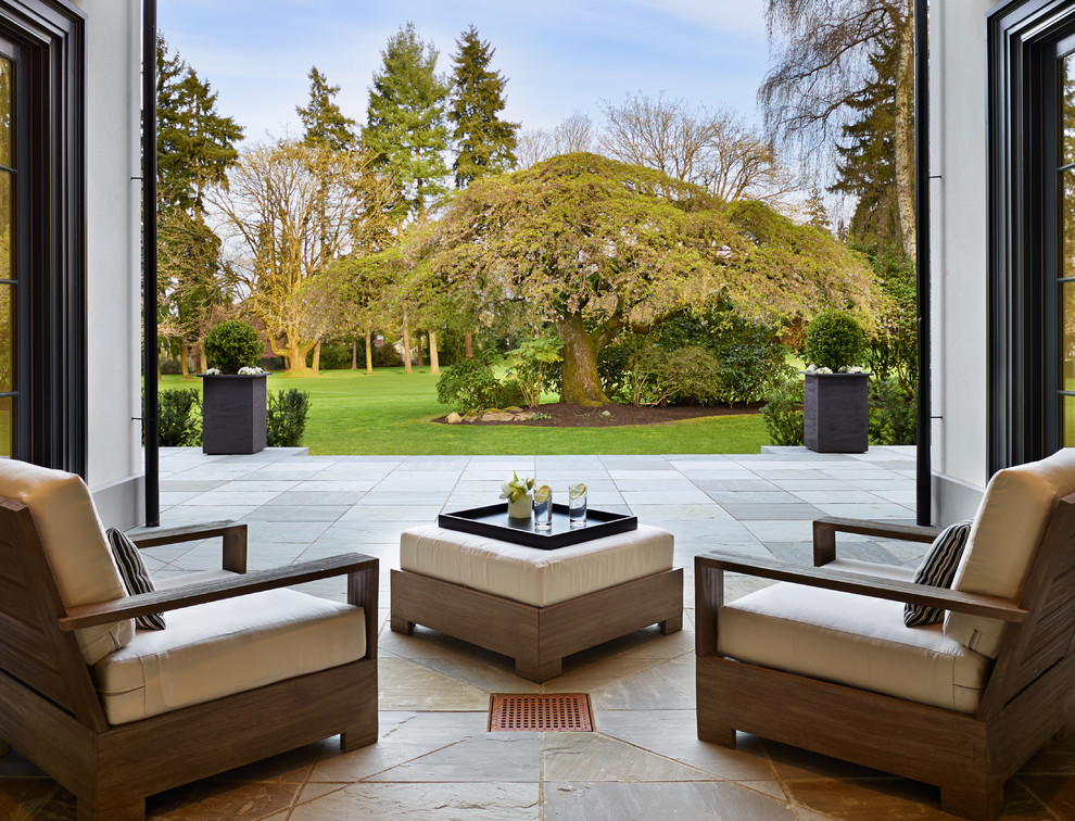 Réalisation d'une terrasse.