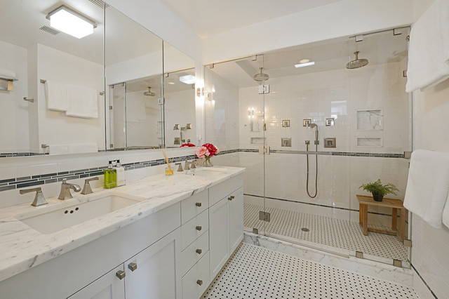 Central Park West Penthouse klassisch-modern-badezimmer