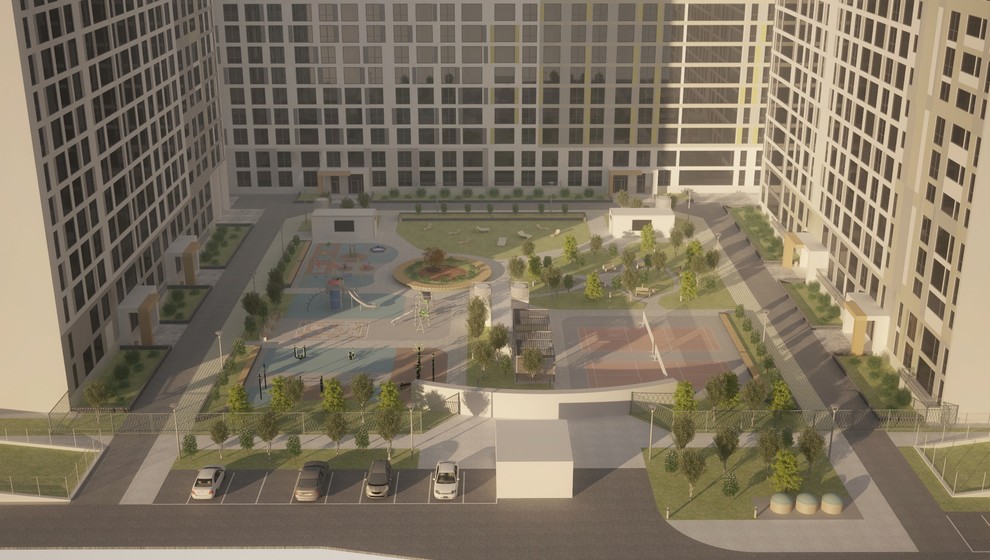 Эскизный проект благоустройства территории квартала "Новин" ГП4